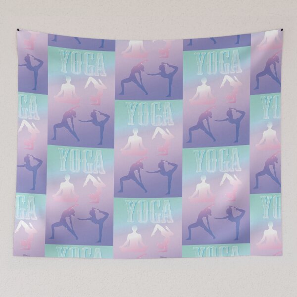 Item preview, Yoga Pose Multi Pastel shades designed and sold by SadSacDesigns.