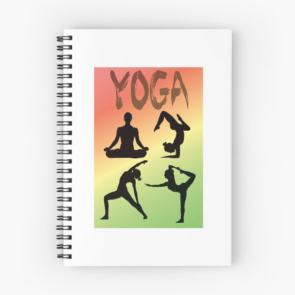 Item preview, Yoga Pose Multi Green and Orange Pastels designed and sold by SadSacDesigns.
