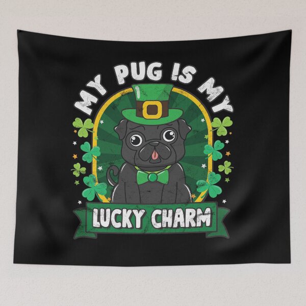 Item preview, Pug is my Lucky Charm St Patricks designed and sold by rafaeltto.