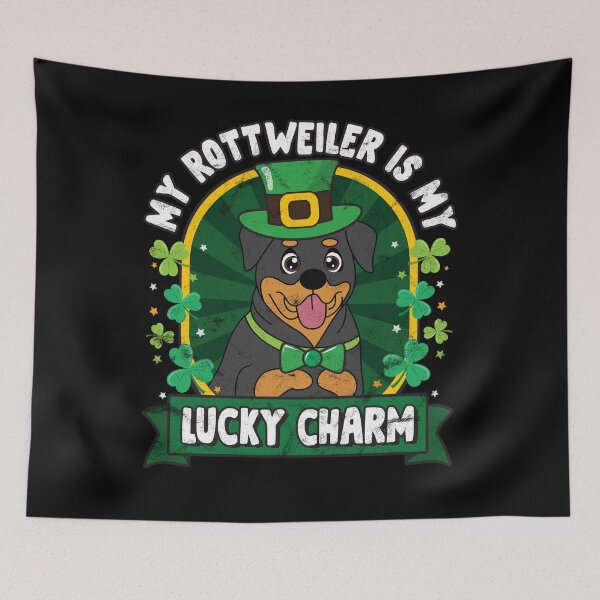 Item preview, Rottweiler Rottie is my Lucky Charm St Patricks designed and sold by rafaeltto.