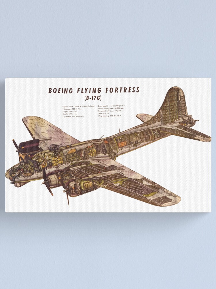 Boeing B 17g Flying Fortress Canvas Print By Fareast Redbubble