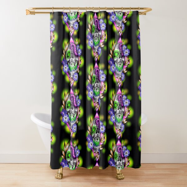 Crystal skull Shower Curtain