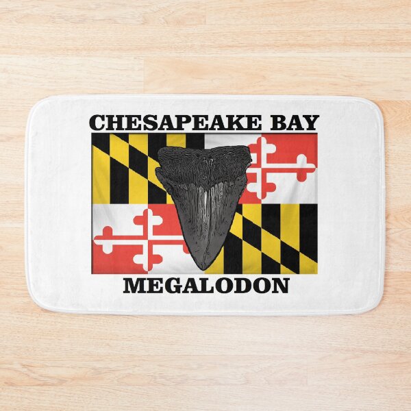 Item preview, Chesapeake Bay Megalodon Sharks Tooth and Maryland Flag designed and sold by baybranded.