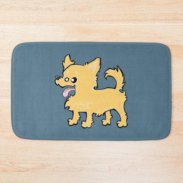 Item preview, Chihuahua - Long Hair - Cream (Full Body) BLUE BG designed and sold by TheChicken.
