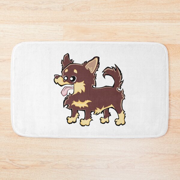 Item preview, Chihuahua - Long Hair - Chocolate (Full Body) WHITE BG designed and sold by TheChicken.