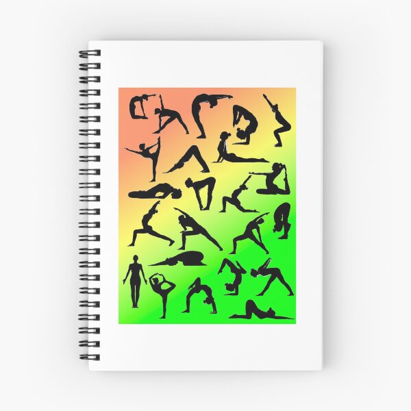Item preview, Yoga Pose Multi Orange Yellow Green designed and sold by SadSacDesigns.