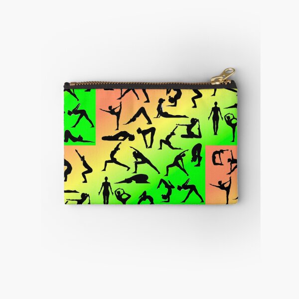 Item preview, Yoga Pose Multi Orange Yellow Green designed and sold by SadSacDesigns.