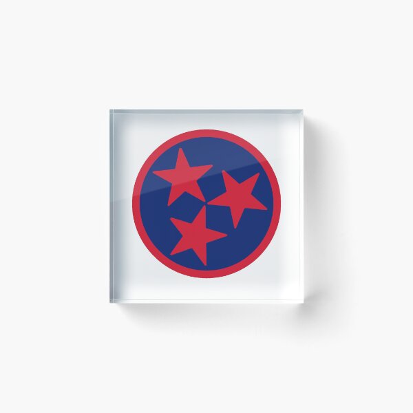 Item preview, Blue & Red Tri-Star designed and sold by tennessee-carly.