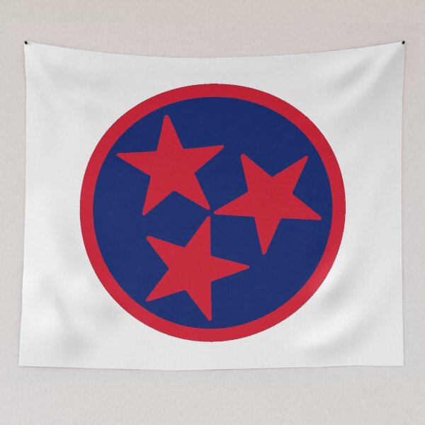 Item preview, Blue & Red Tri-Star designed and sold by tennessee-carly.