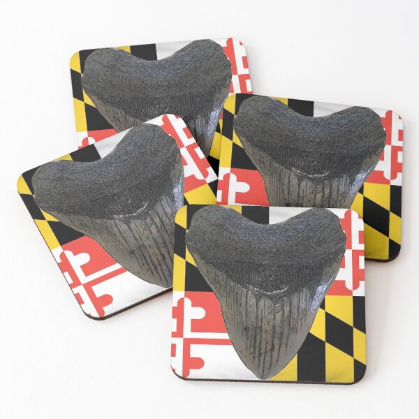 Item preview, Megalodon on Maryland Flag  designed and sold by baybranded.