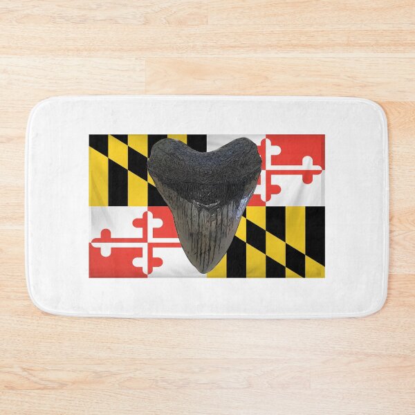 Item preview, Megalodon on Maryland Flag  designed and sold by baybranded.