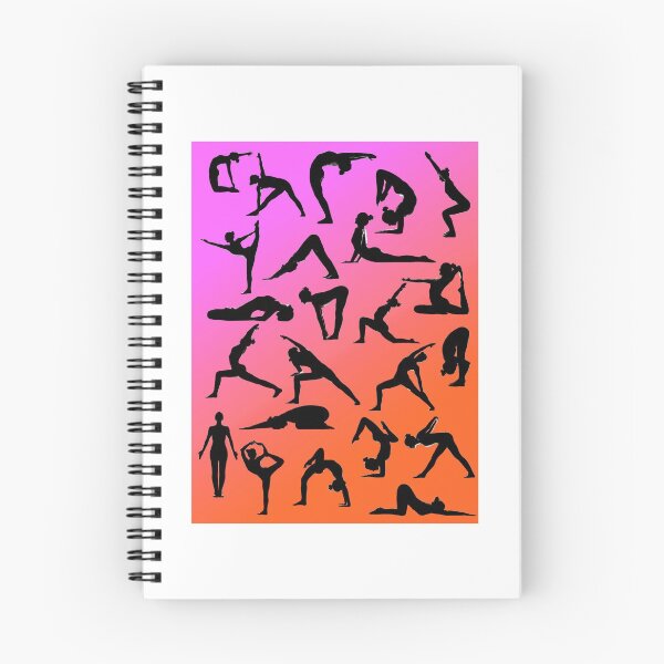 Item preview, Yoga Pose Multi Pink and Orange designed and sold by SadSacDesigns.