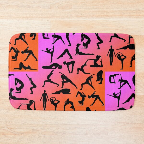 Item preview, Yoga Pose Multi Pink and Orange designed and sold by SadSacDesigns.