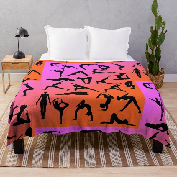 Item preview, Yoga Pose Multi Pink and Orange designed and sold by SadSacDesigns.