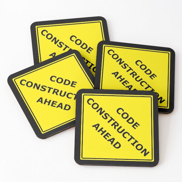 Item preview, Code Construction Ahead designed and sold by Exilant.