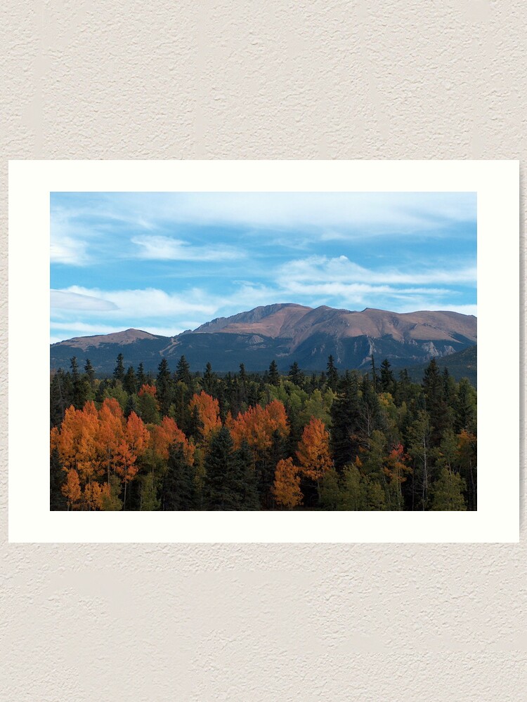 Pikes Peak From Divide Colorado In The Fall Art Print By Comtnmama Redbubble