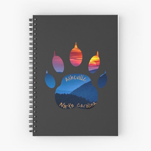 Item preview, Asheville NC Bear Paw Sunset Mountains  designed and sold by Bug & Brush.
