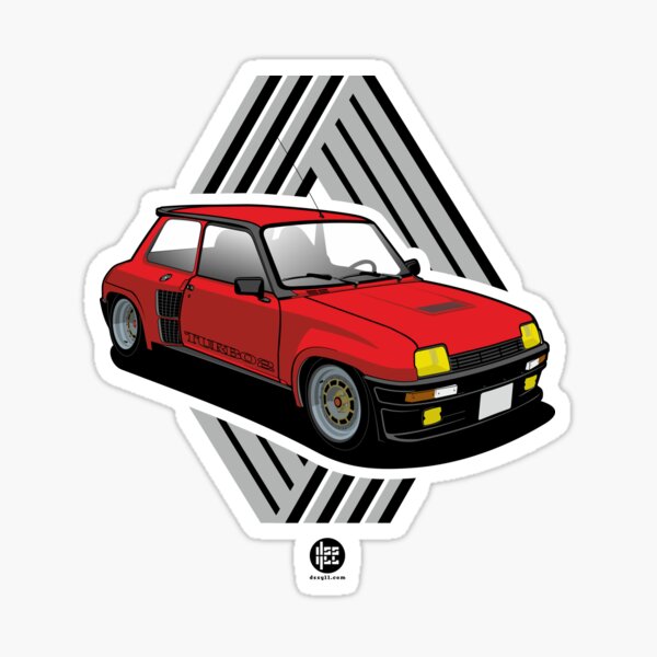 Renault 5 Stickers Redbubble