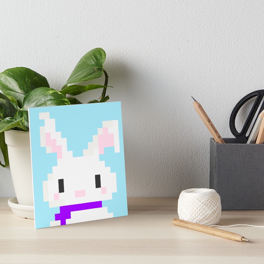 Conejo pixel Lámina rígida