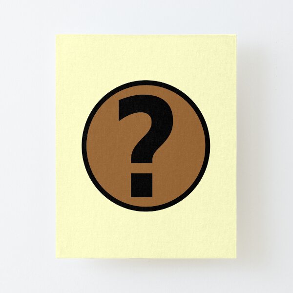 PodQuiz Yellow Canvas Mounted Print