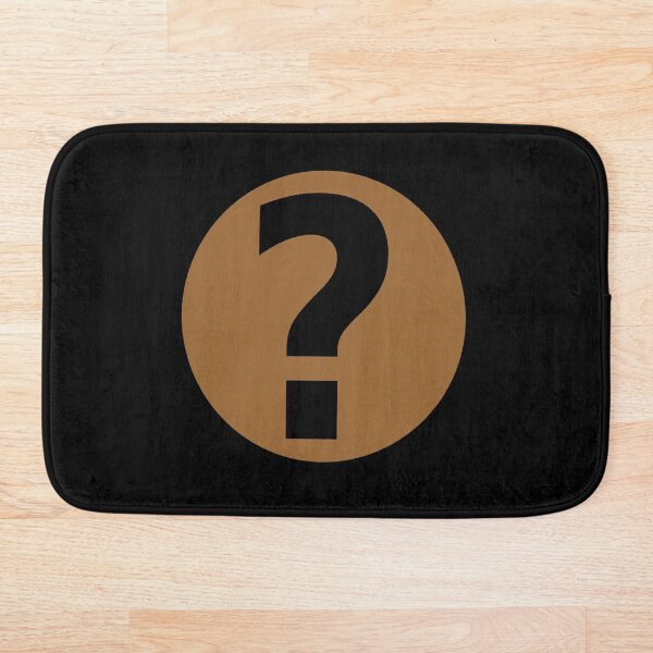 PodQuiz Black Bath Mat
