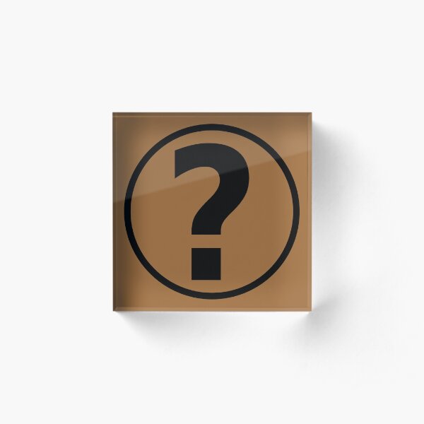PodQuiz Brown Acrylic Block