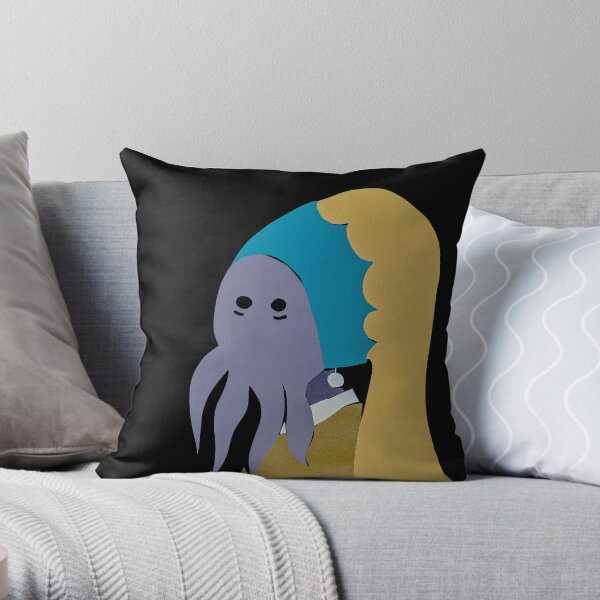 Illithid Content Throw Pillow