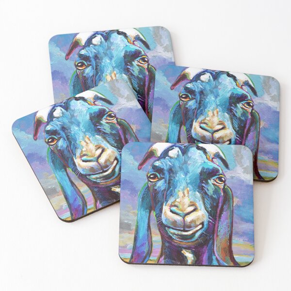 Item preview, Black Farm Goat On a Beautiful Day designed and sold by RobertPhelpsArt.