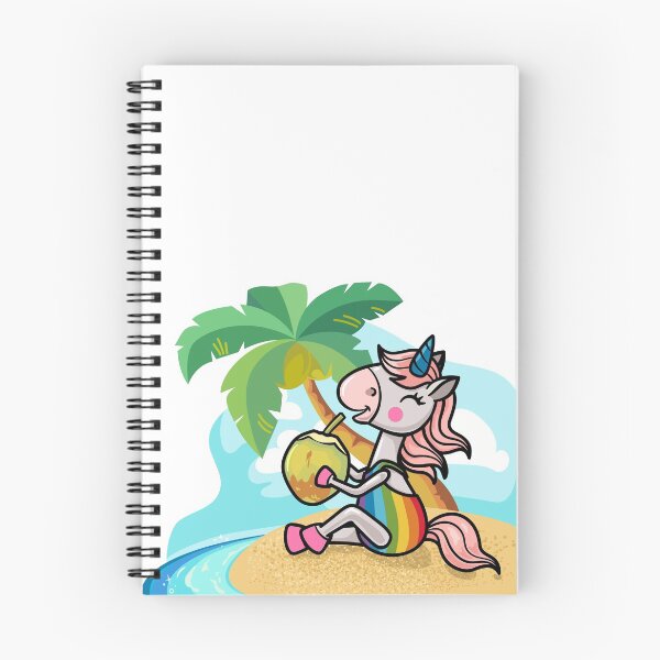 Item preview, Cartoon unicorn character on the beach designed and sold by Elena Pasechnik.