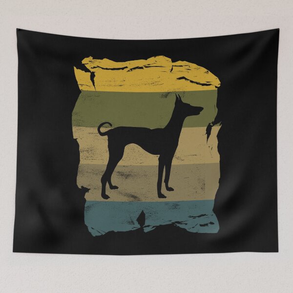 Item preview, Ibizan Hound Distressed Vintage Retro Silhouette designed and sold by DoggyStyles.