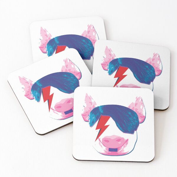 Item preview, ZIGGYPIG - COMEDIC IMAGE OF PIG'S HEAD WITH ZIGGY STARDUST AND HITLER STYLING designed and sold by Clifford Hayes.
