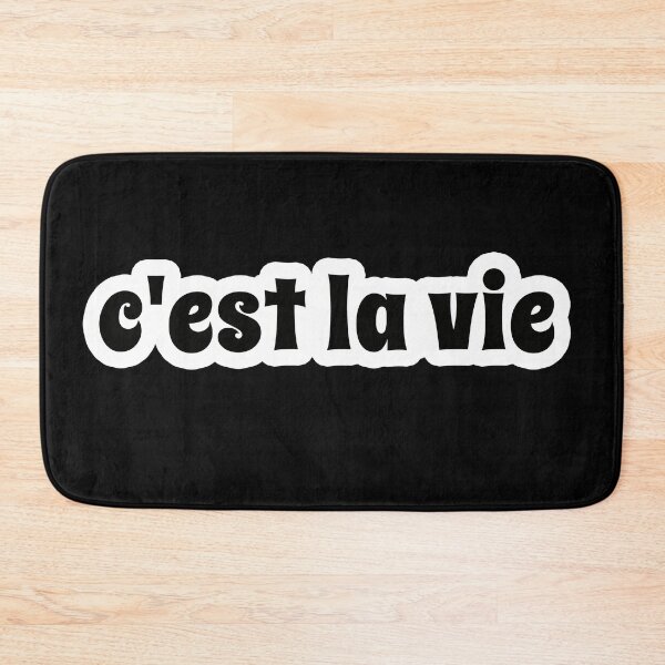 Item preview, C'est la vie Popular Meme Speech Mood Sticker black designed and sold by mekx.