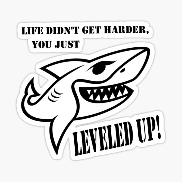 Funny Shark Playing Video Games Gamer Boys | Sticker