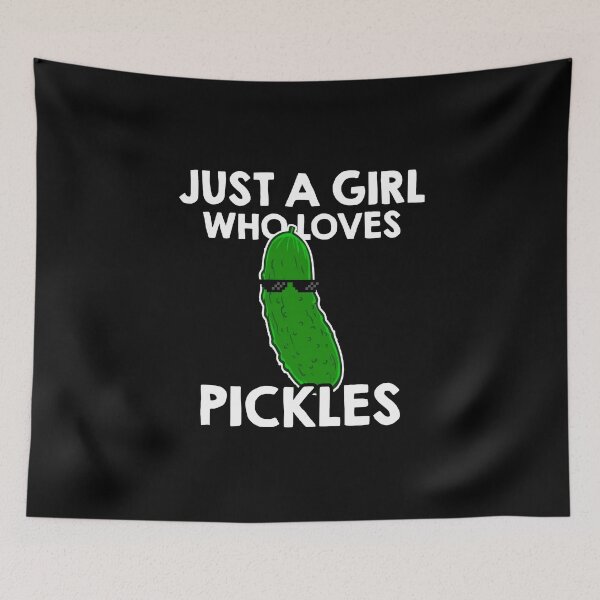 Item preview, Just A Girl Who Loves Pickles designed and sold by TooFlyDesign.