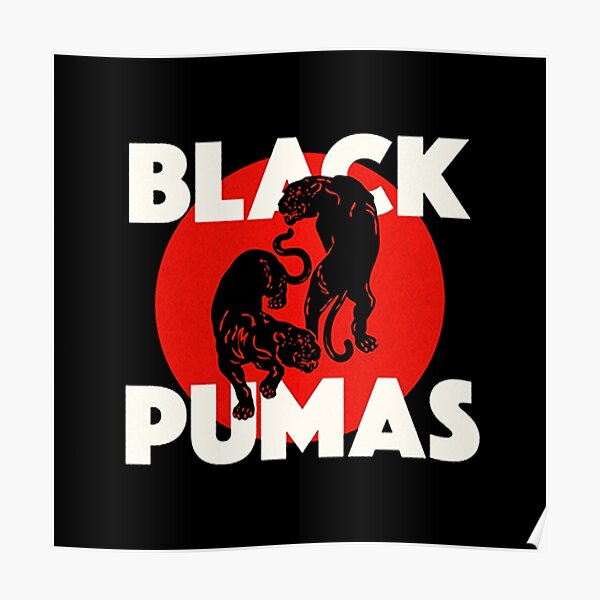 duo black pumas with genre; Funk, R&B, Musik soul Poster