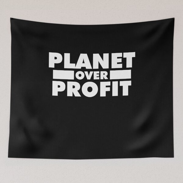 Item preview, Planet Over Profit Environmentalist Earth Day Global Warming designed and sold by TooFlyDesign.