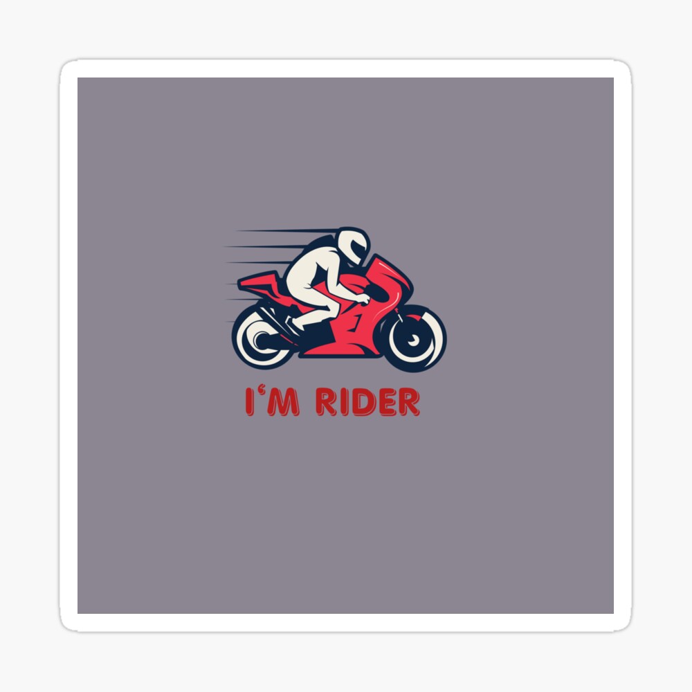 Bike Rider Sport Cool Logo For Bike Lover All Purpose Canvas Print By Pradeep Redbubble