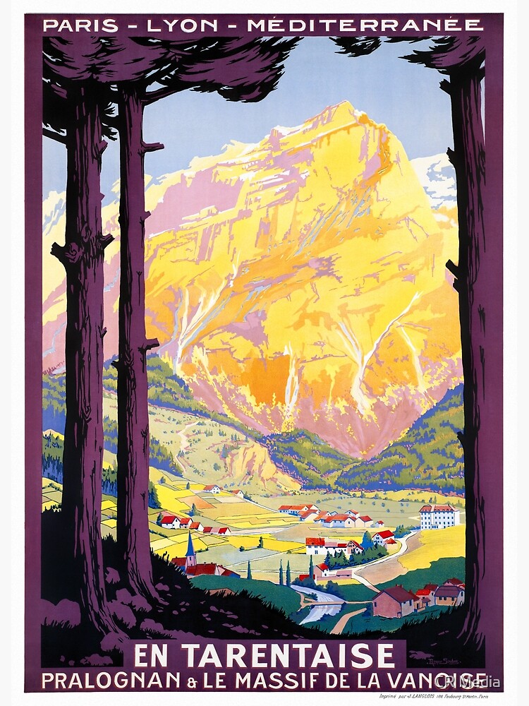 France Vintage Railroad Travel Poster Restored 1920 by vintagetreasure