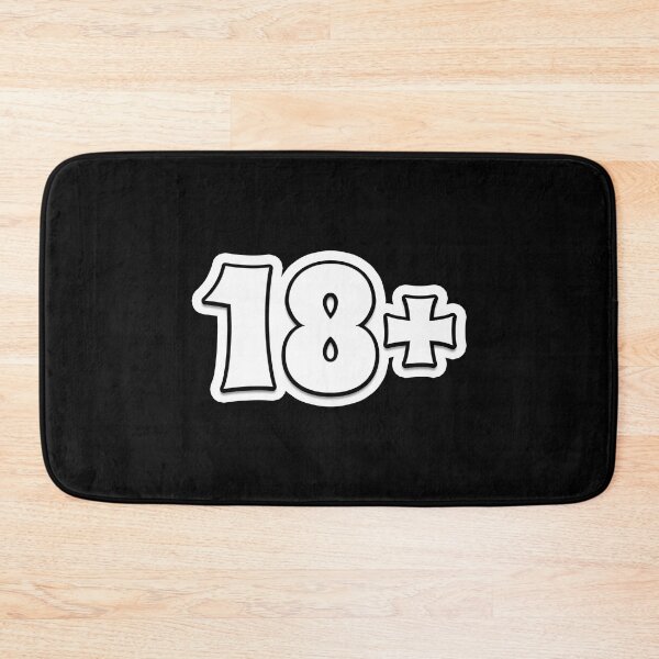 Item preview, Number 18 Eighteen Plus Sticker designed and sold by mekx.