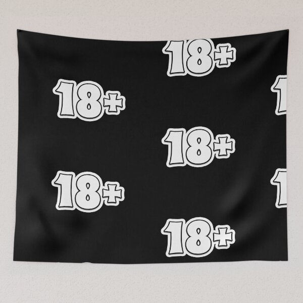 Item preview, Number 18 Eighteen Plus Sticker designed and sold by mekx.