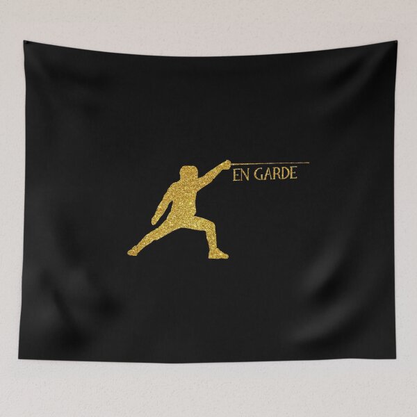 Item preview, En Garde Fencing Saber Fencer Gold Gift designed and sold by theshirtinator.