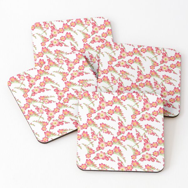 Item preview, red  freesia flowers designed and sold by babanovaesha.