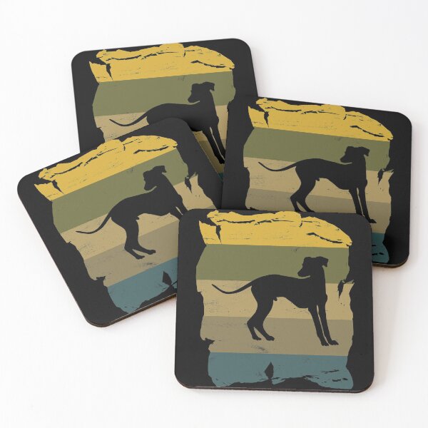 Item preview, Italian Greyhound Distressed Vintage Retro Silhouette designed and sold by DoggyStyles.