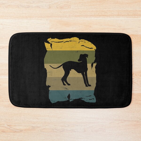 Aperçu de l'œuvre Italian Greyhound Distressed Vintage Retro Silhouette créée et vendue par DoggyStyles.