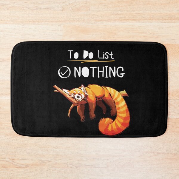 Item preview, Red Panda Bear To Do List Nothing - Lazy Animal Sleeping Gift designed and sold by Dressed For  Duty.