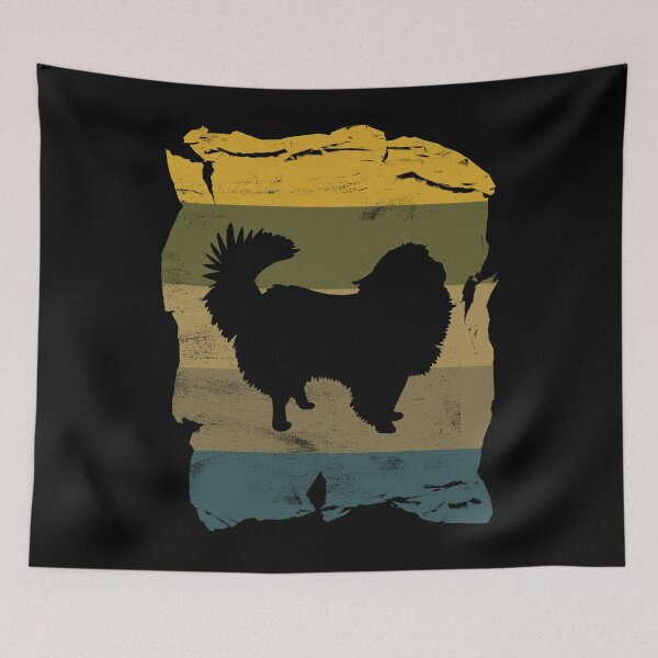Item preview, Japanese Chin Distressed Vintage Retro Silhouette designed and sold by DoggyStyles.