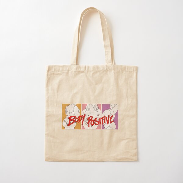 Body Positive + Cotton Tote Bag