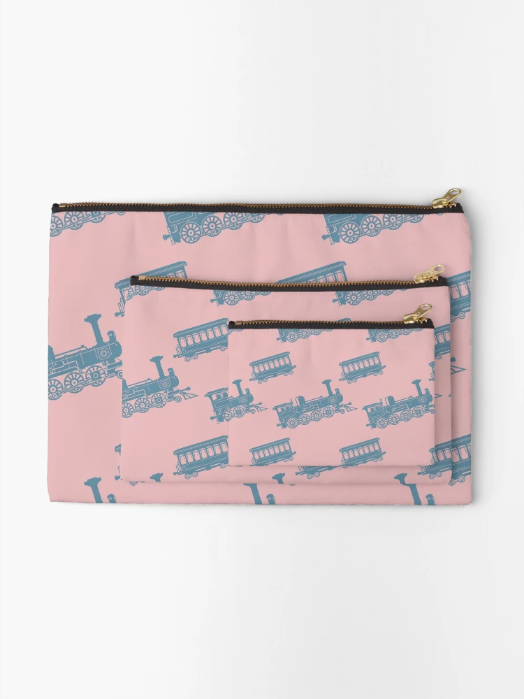 Thumbnail 2 of 4, Zipper Pouch, Color pattern train theme designed and sold by studio838.
