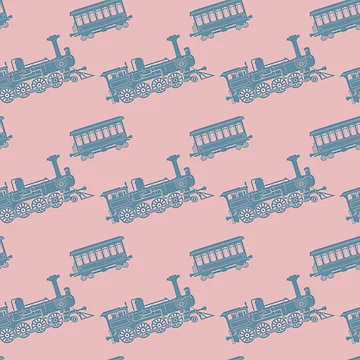Artwork thumbnail, Color pattern train theme by studio838