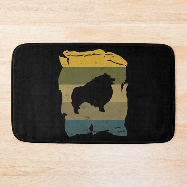 Item preview, Keeshond Distressed Vintage Retro Silhouette designed and sold by DoggyStyles.
